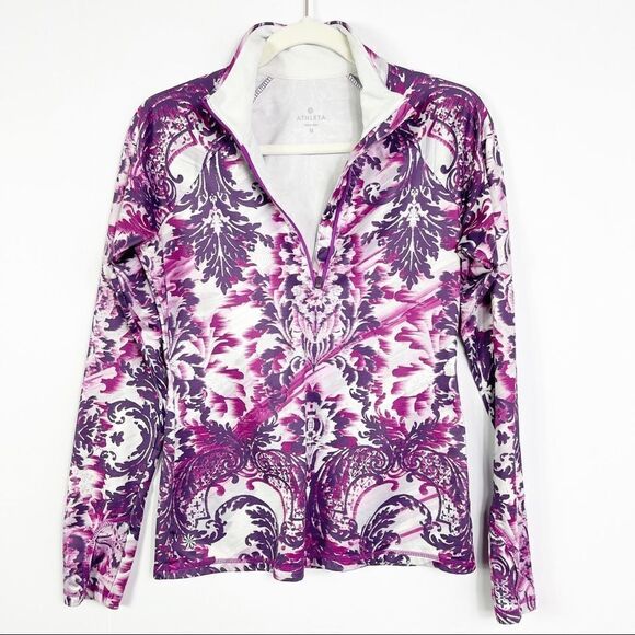 Athleta Sierra Thermal Floral Haze Half Zip - Picture 8 of 12